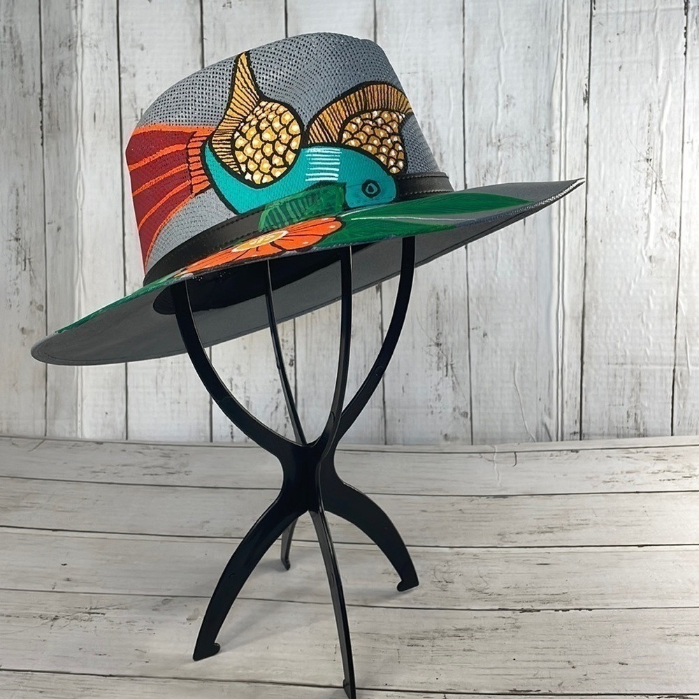 NWOT Hand Painted Artisan Fedora